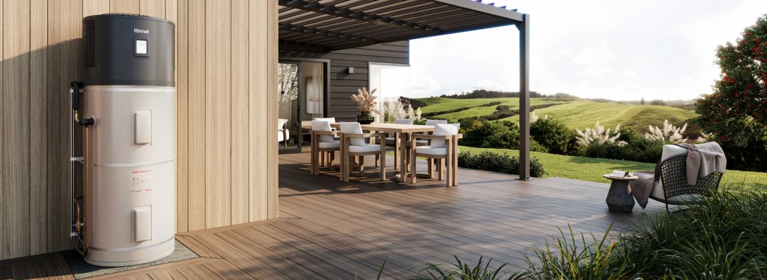 Rinnai HydraHeat® Integrated Hot Water Heat Pump